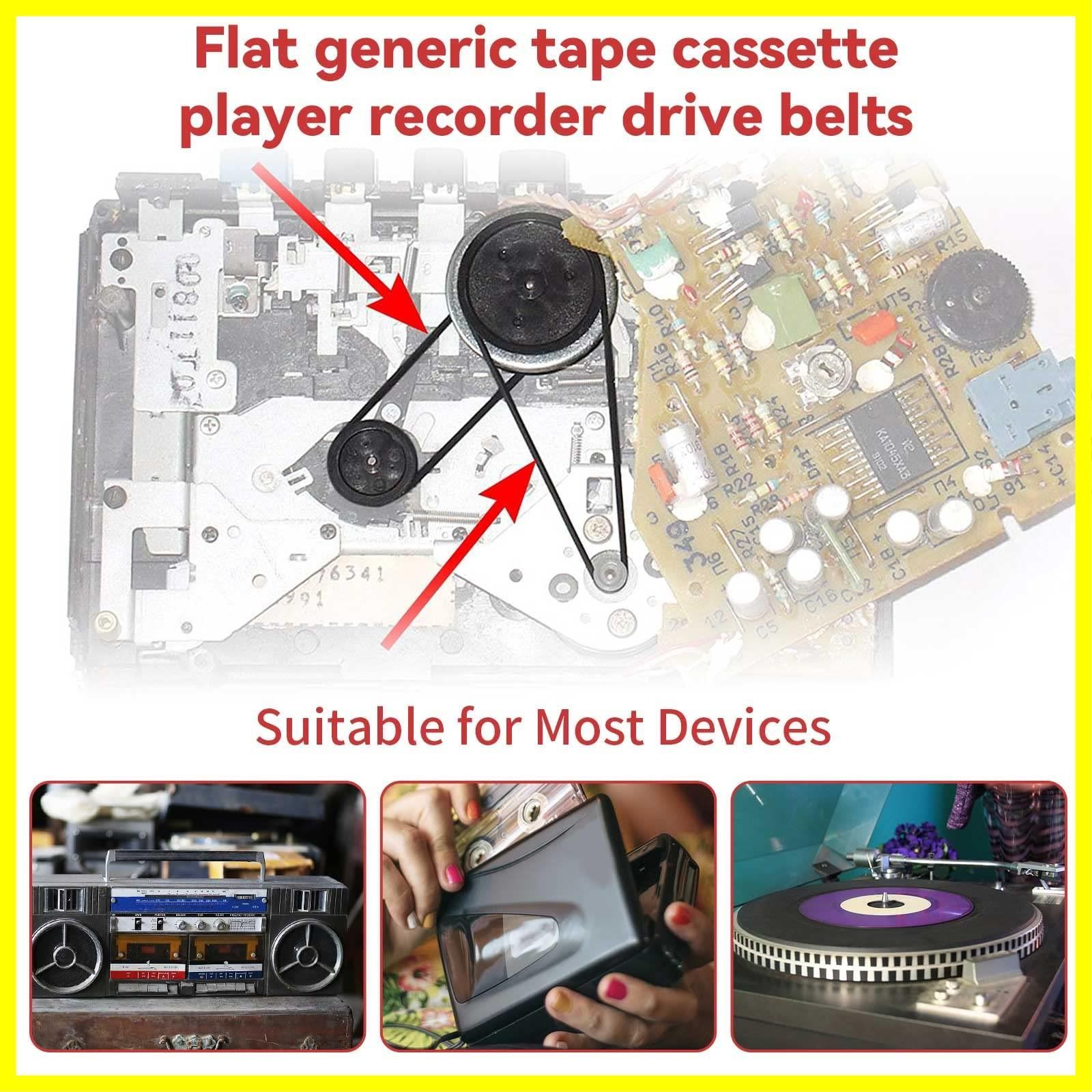 マシン カセットテープ フラット ラバーベルト ラバーベルト ミックス 40-135mm メンテナンス 修理 (50個) カセットレコーダー -  (幅3mm) レコーダー - メルカリ
