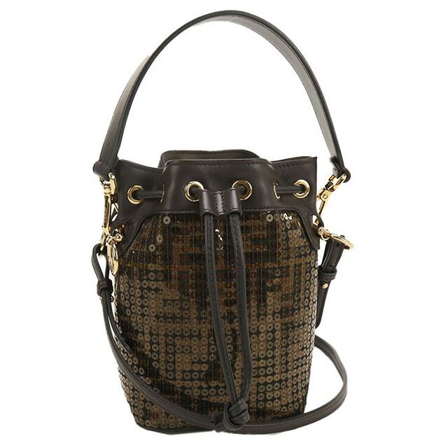 FENDI モン トレゾール ショルダー ミニバッグ ブラック FENDI