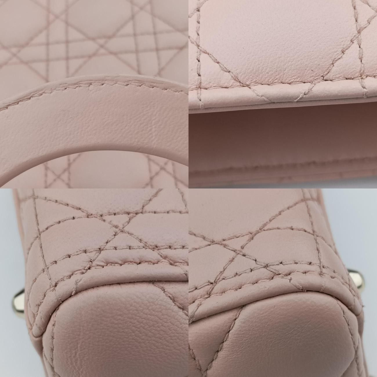 クリスチャンディオールChristian Diorレディディオールピンクラムスキン18-MA-0154 DECORATOM_COM_BR