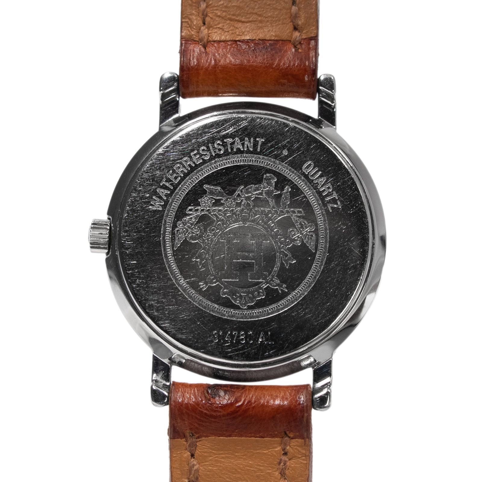 送料無料 エルメス 腕時計 クォーツ レディース セリエ 白 ホワイト 金  