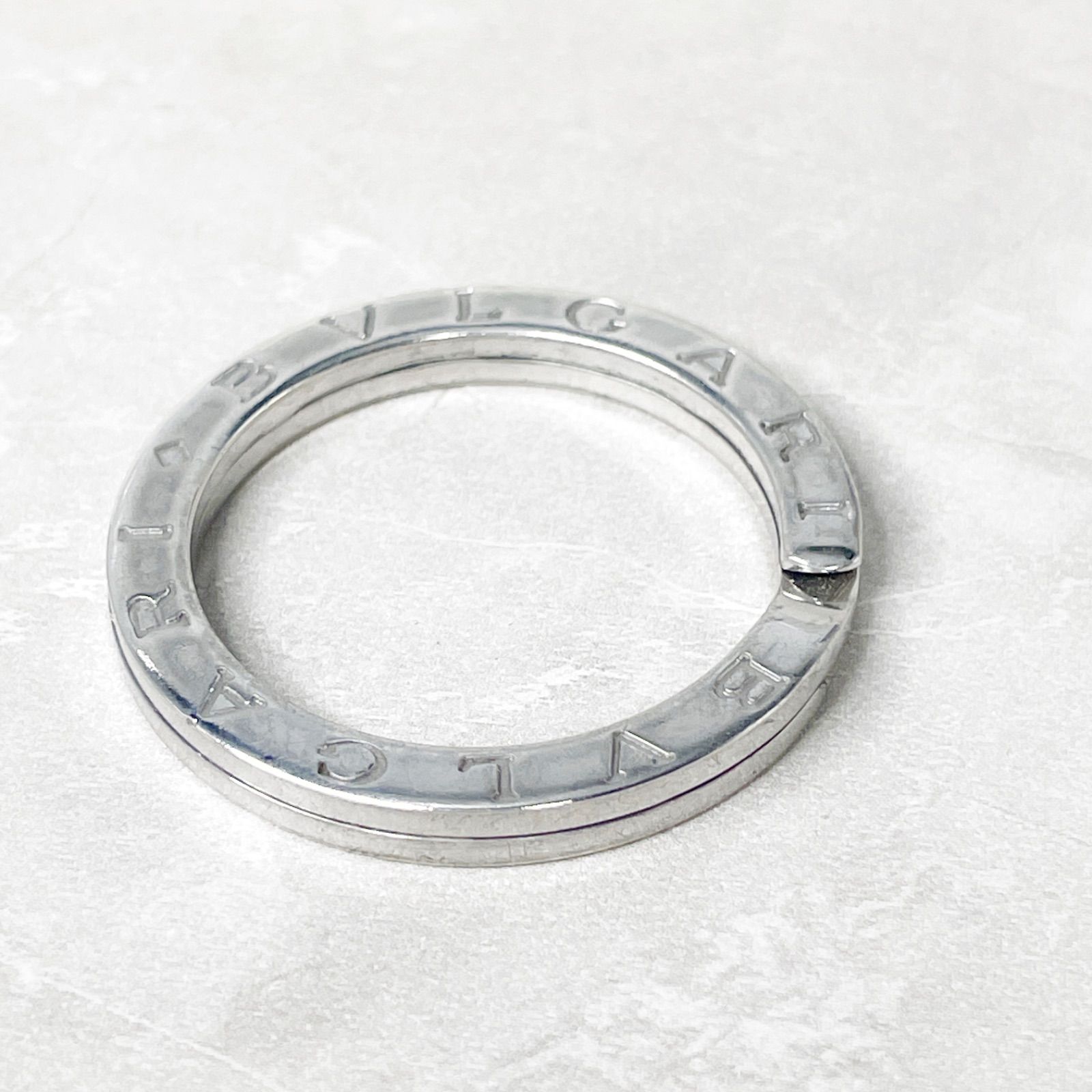 BVLGARI ブルガリ・ブルガリ キーリング シルバー サークル ロゴ 希少品】 BVLGARI ブルガリ キーリング シルバー925 サークル