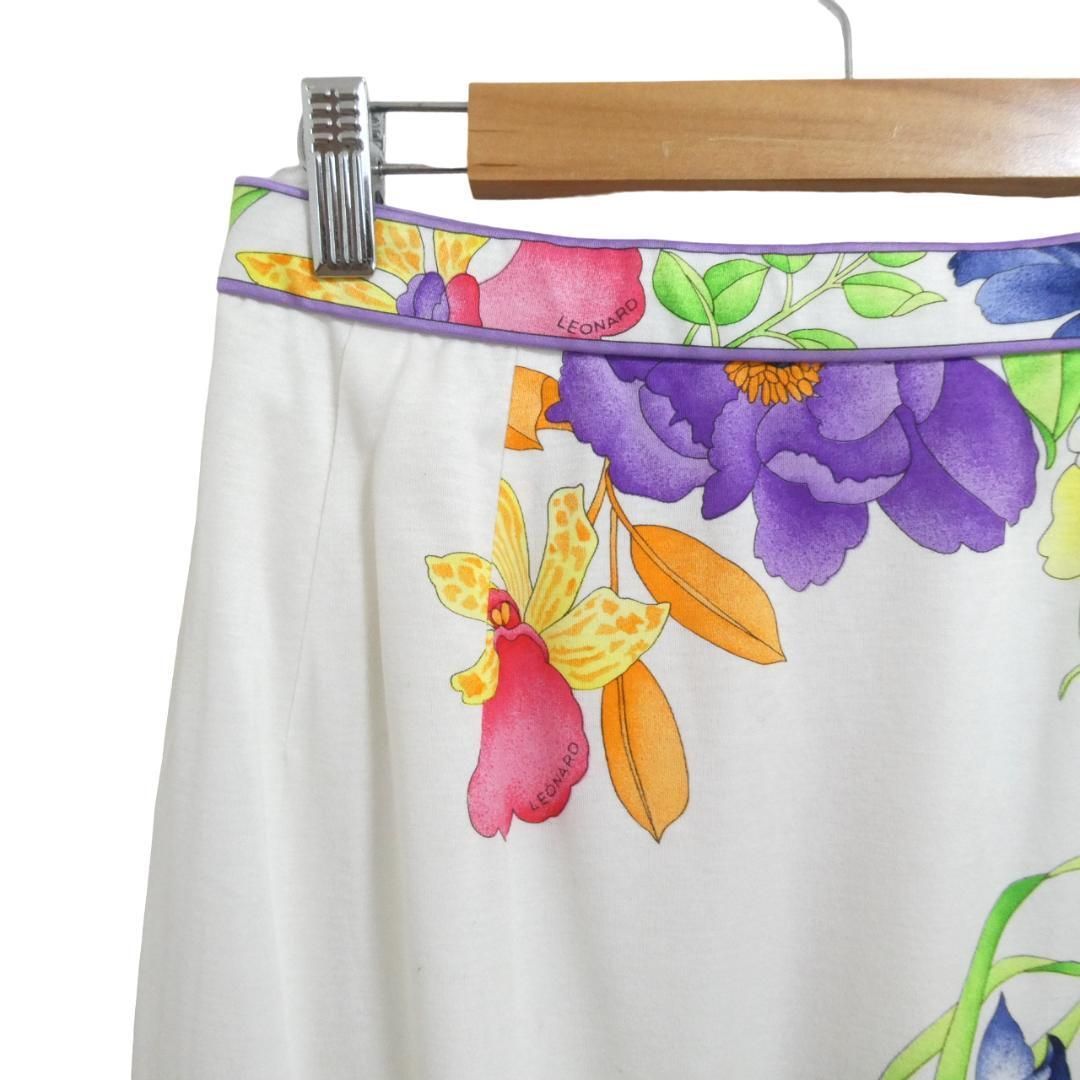 LEONARD FASHION レオナールファッション ウエスト70 ロングスカート