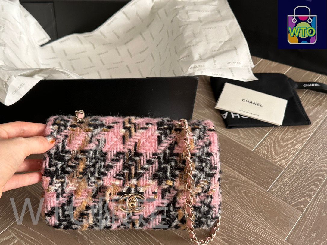 今日WTO】Chanel シャネル ニットcf ボックス付き 仙女カラー