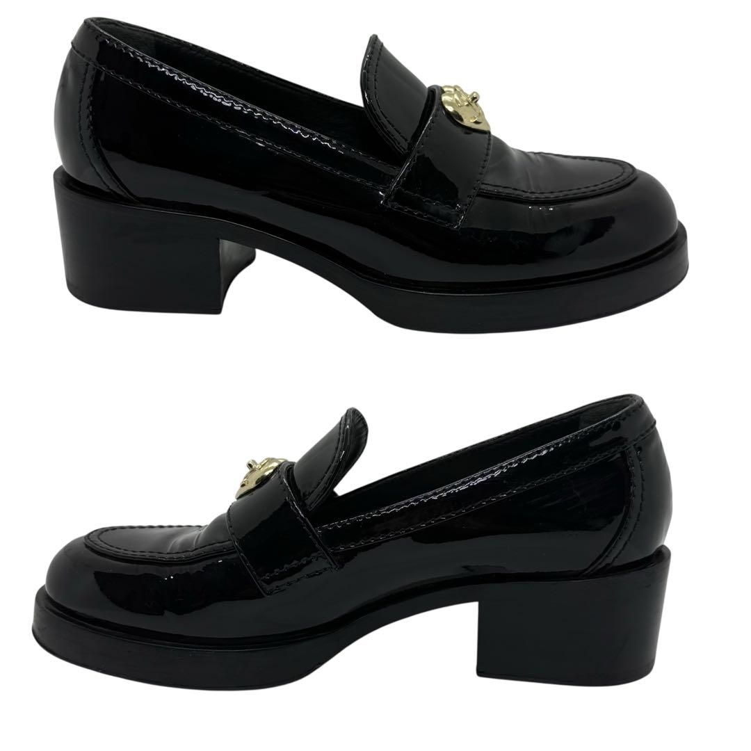 CHANELシャネルパテントローファー・ハートシリーズ - メルカリ 