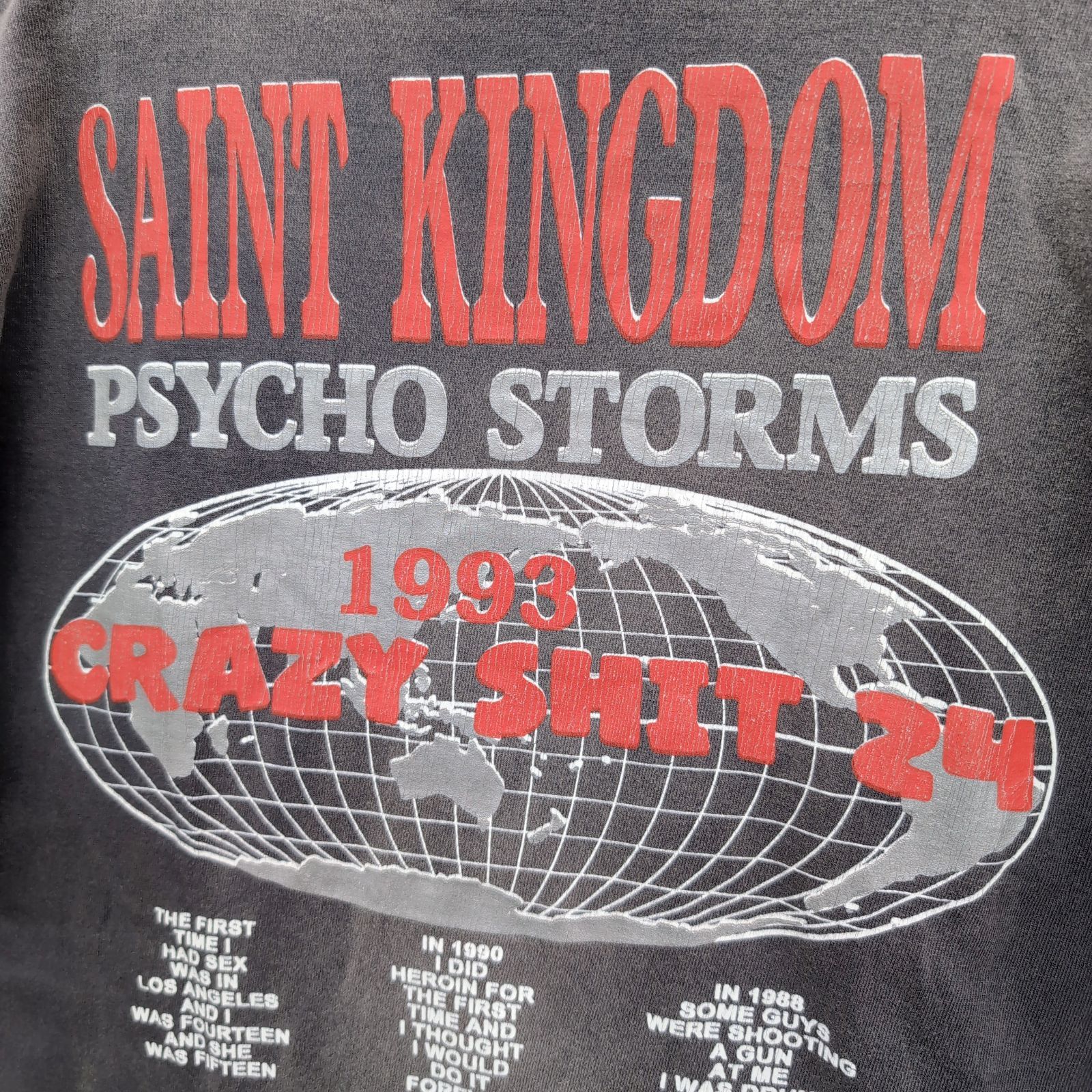 SAINT MXXXXXX/ｾﾝﾄﾏｲｹﾙ/M/SS TEE ST KINGDOM/BLACK/ﾌﾞﾗｯｸ - メルカリ