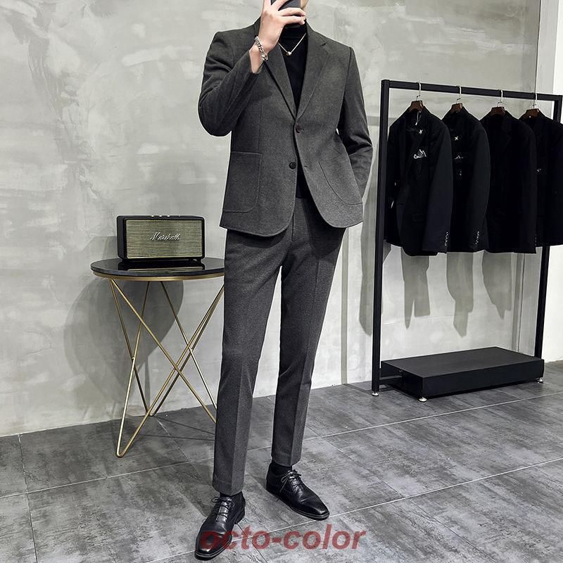 スーツ メンズ セットアップ 上下セット ストレッチ テーラード