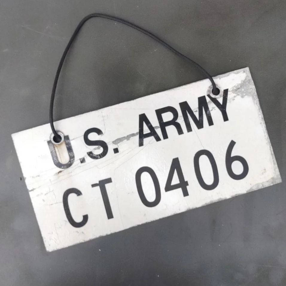 【米軍実物】US ARMY ナンバープレート