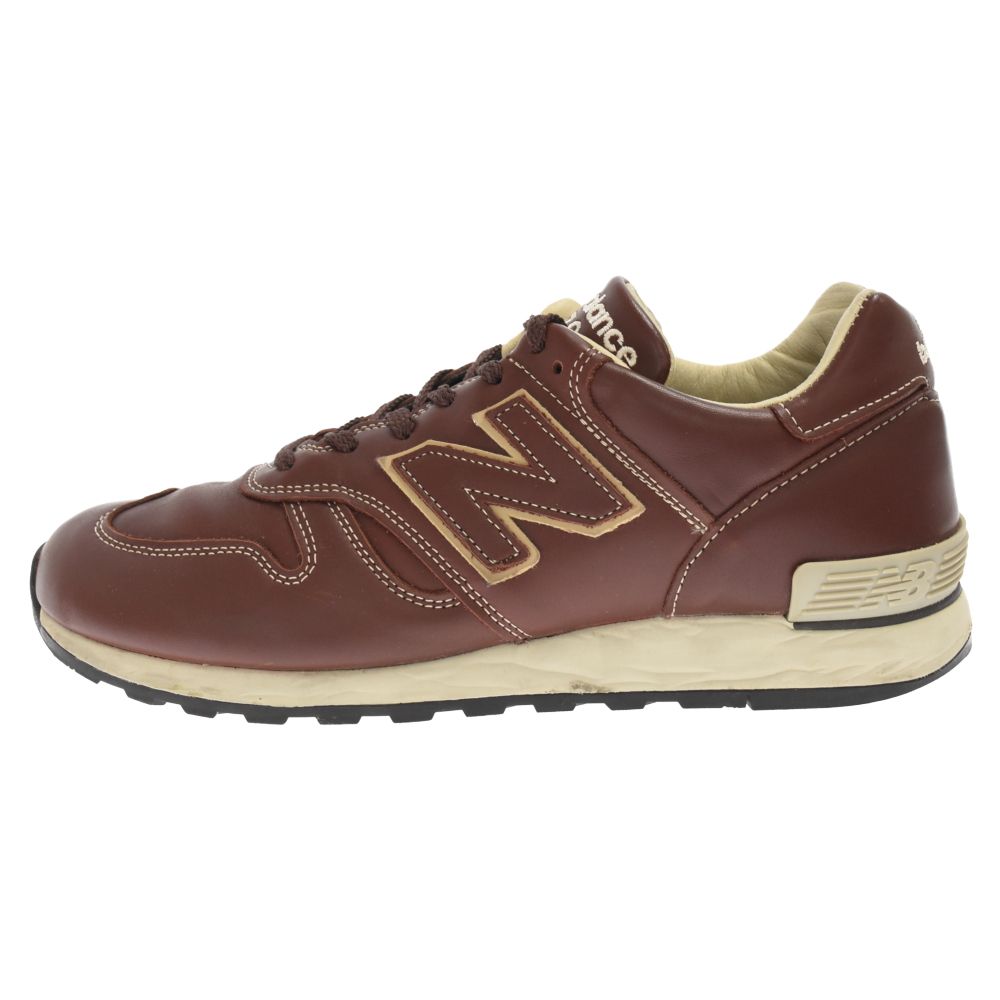 New Balance (ニューバランス) M670 BRN レザー ローカット スニーカー