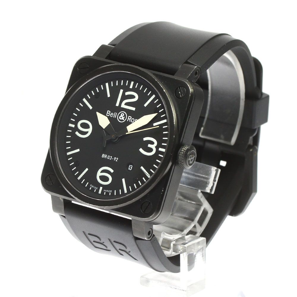 ベル＆ロス Bell＆Ross BR03-92 デイト 自動巻き メンズ_780725 - メルカリ 