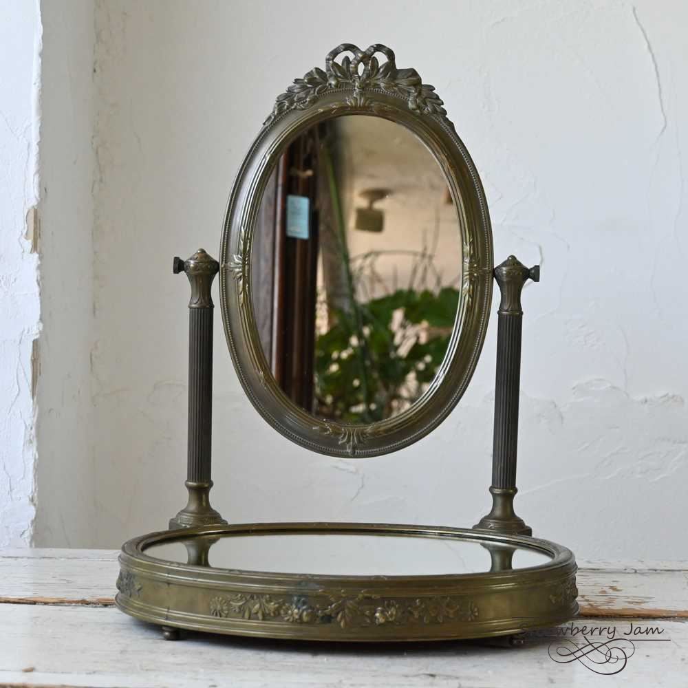 ICO-35 フランスアンティーク スタンドミラー ミラー アクセサリーケース 早い者勝ち！】ICO-35 フランスアンティーク アクセサリーケース