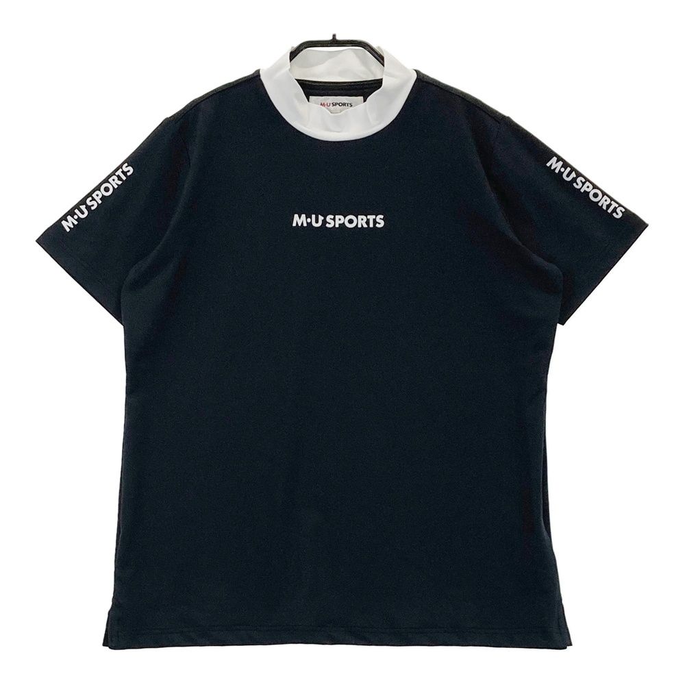 サイズ：44 M.U SPORTS エムユースポーツ  半袖ワンピース  ブラック系 [240101479184] ゴルフウェア レディース ストスト サイズ：44 M.U SPORTS エムユースポーツ 半袖ワンピース