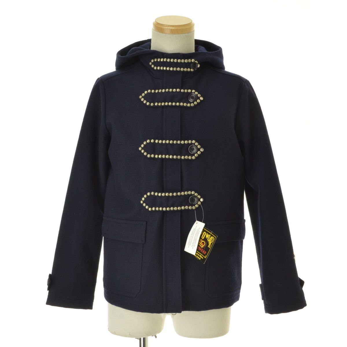 KINGOWEAR×WOOLRICH×HTC】スタッズ ダッフルコートウールジャケット  