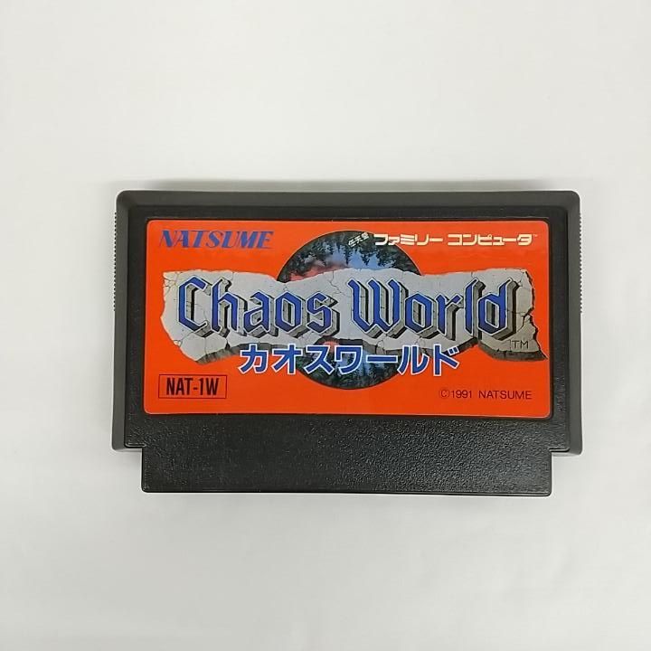 東店25-1546-2506】【店舗併売】カオスワールド ファミコン 箱説付き