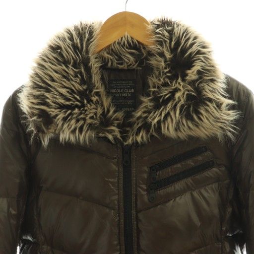 【美品】希少 NICOLE CLUB FOR MEN ファーコート NICOLE CLUB FOR MEN 【中古】ニコルクラブフォーメン メンズ