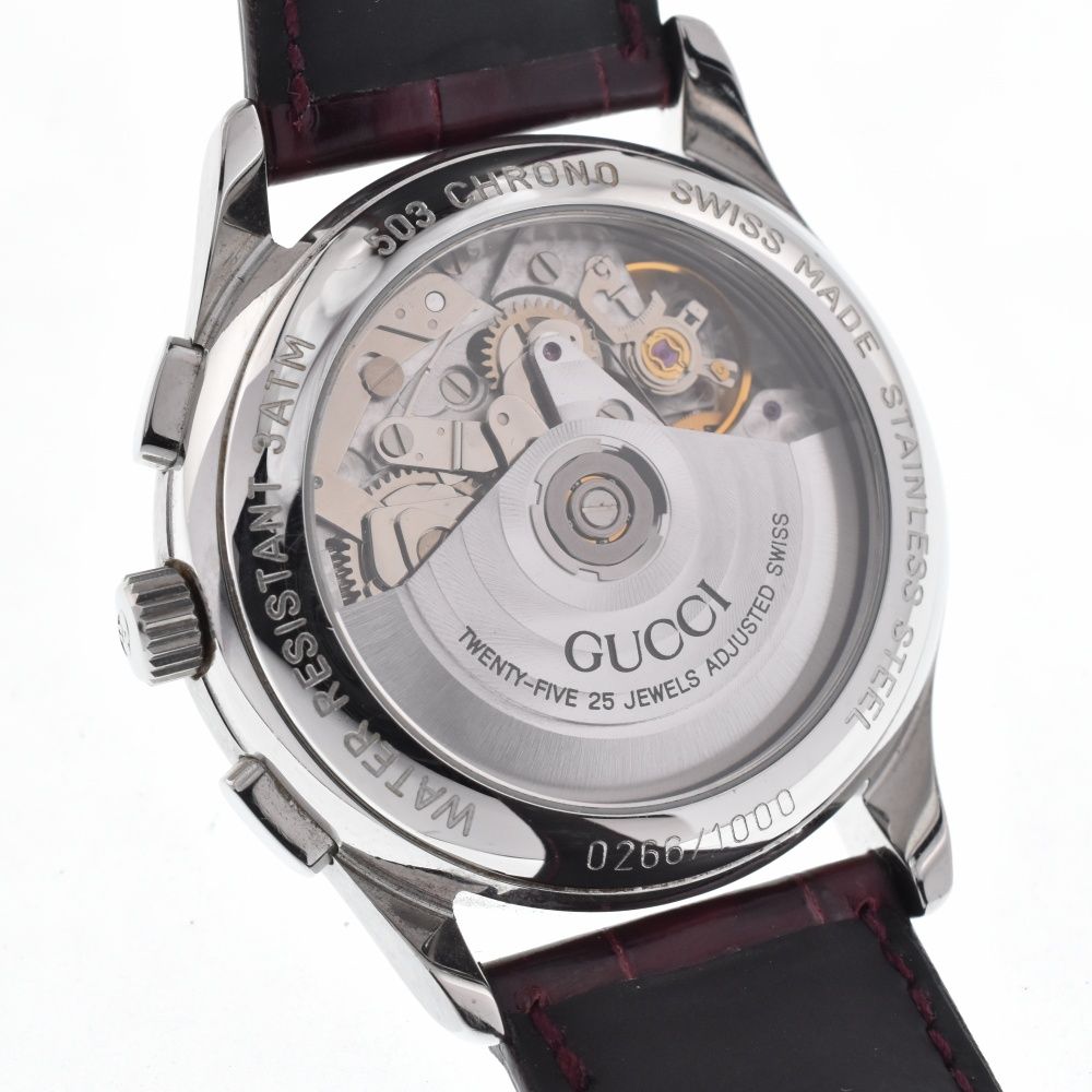 グッチ GUCCI 503 1000本限定 クロノグラフ 自動巻き メンズ良品