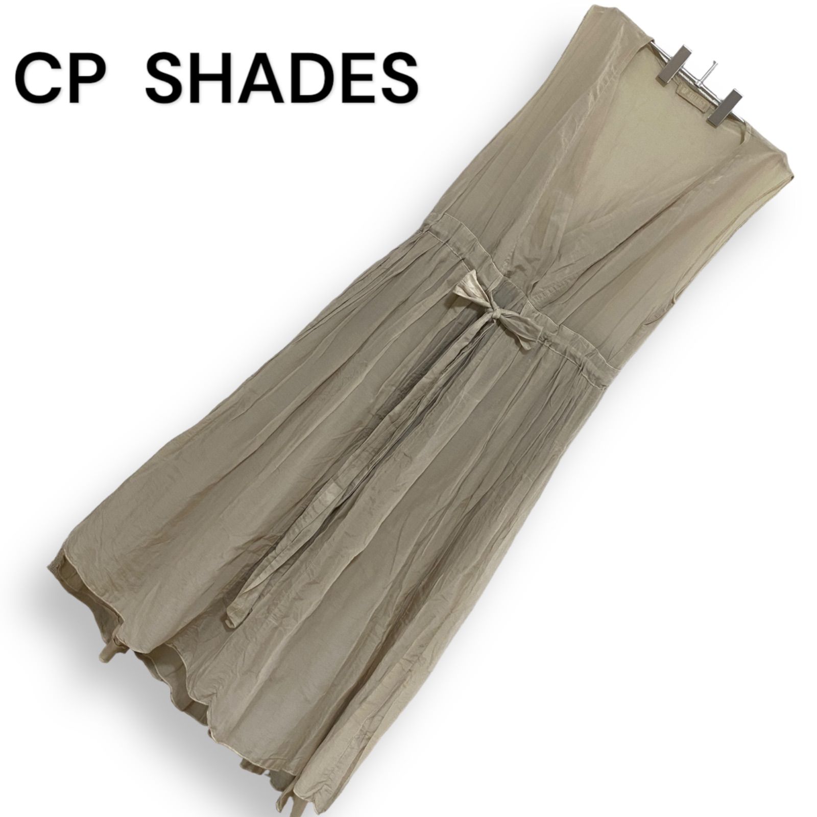 CP SHADES シーピーシェイズ ロンハーマン ワンピース ノースリーブ レディース 夏用 コットン シルク  WG13B00970B-02-0-0【F】 - メルカリ