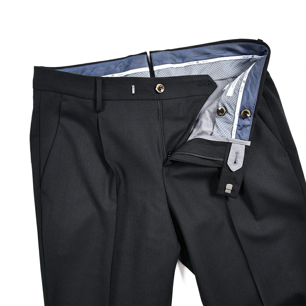 美品！PT TORINO ワンタックスラックス パンツ チャコールグレー PT TORINO ピーティートリノ / MASTER FIT スラックス ワンタック