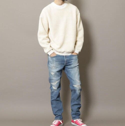 BEAUTY&YOUTH UNITED ARROWS ビューティーアンドユース ユナイテッドアローズ ウォッシャブルボアスウェット  1212-180-6297 M ベージュ トレーナー プルオーバー トップス g15477 - メルカリ