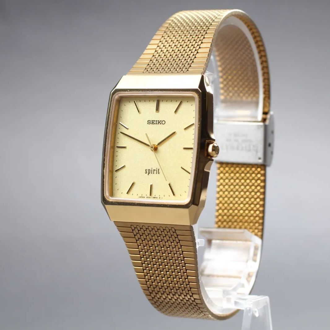 81【美品 稼働品】Vintage 1991 SEIKO SPIRIT 5E31-5A60 29mm