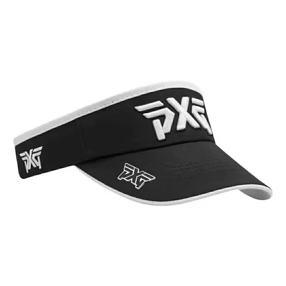 PXG ブラック ゴルフ サンバイザー 調整可能 PXG メンズ