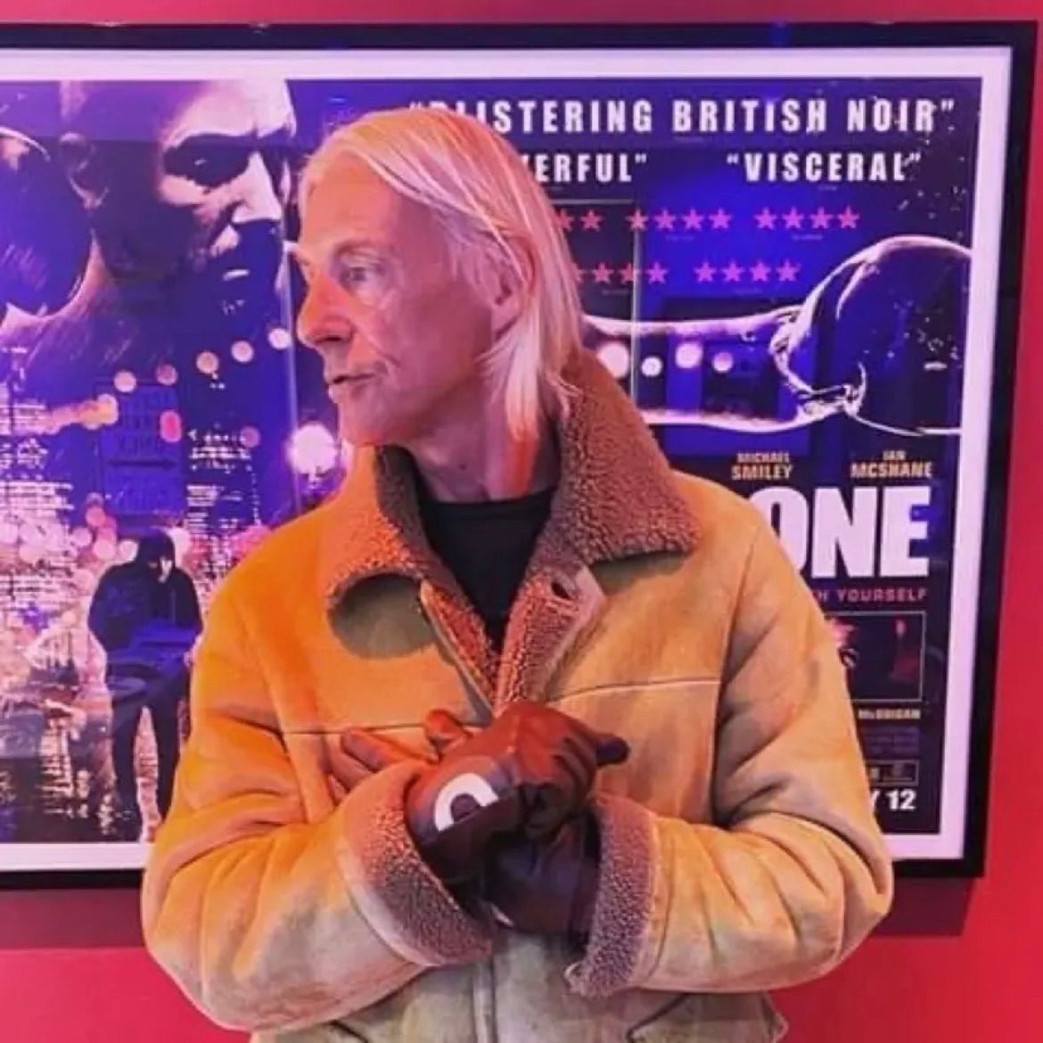 メンズ FREDERICK SHEPPARD MODターゲット レザーグローブ〈ブラック