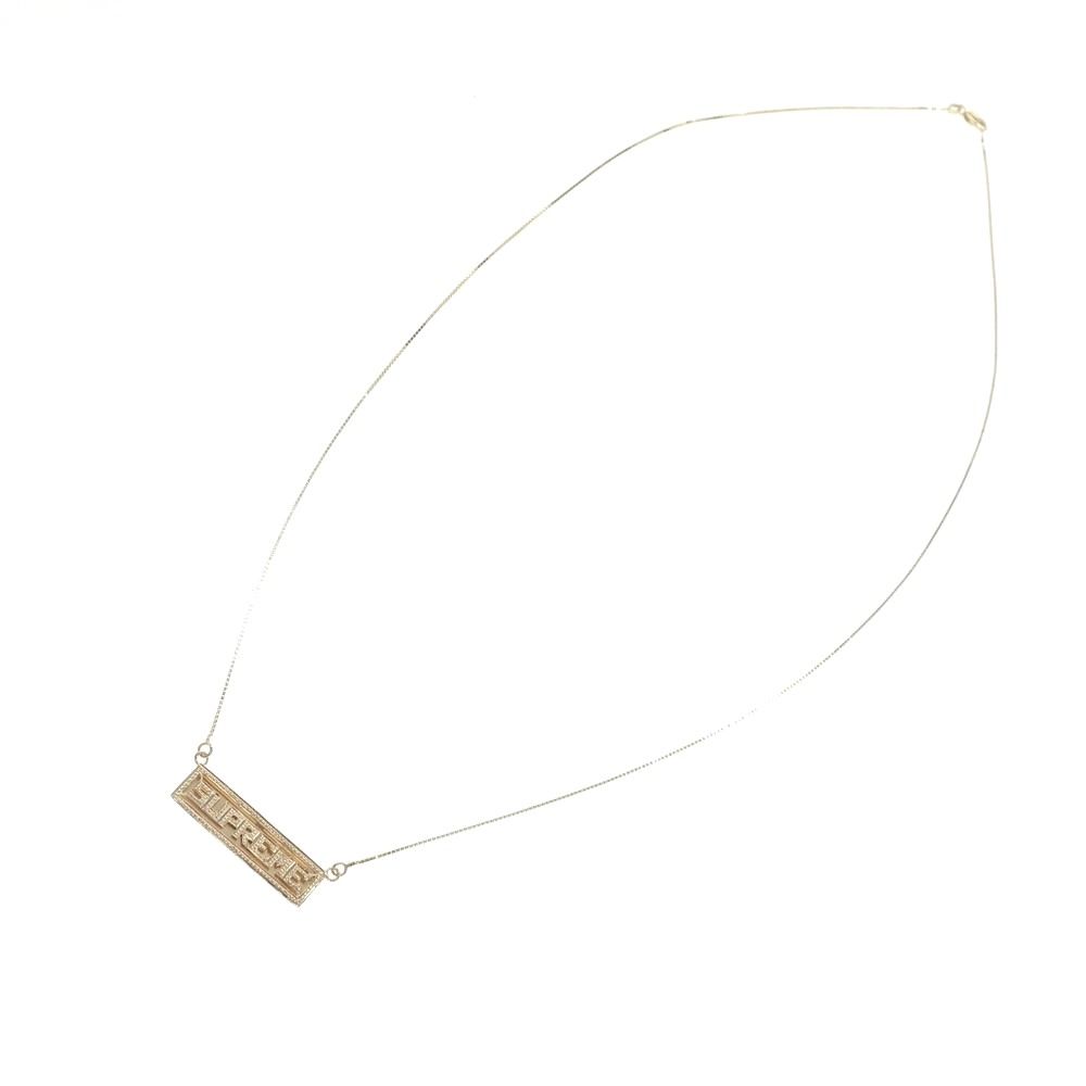 中古】シュプリーム Supreme 2020年春夏 Name Plate 14K Gold Pendant  