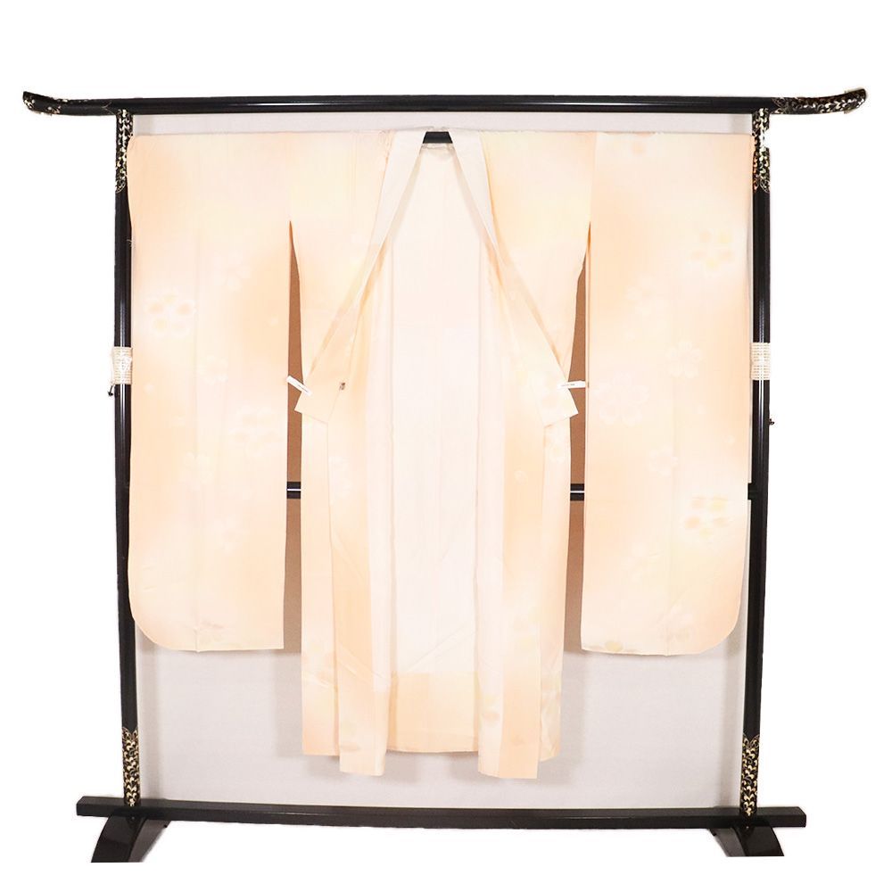 掛襟付き サーモンピンク