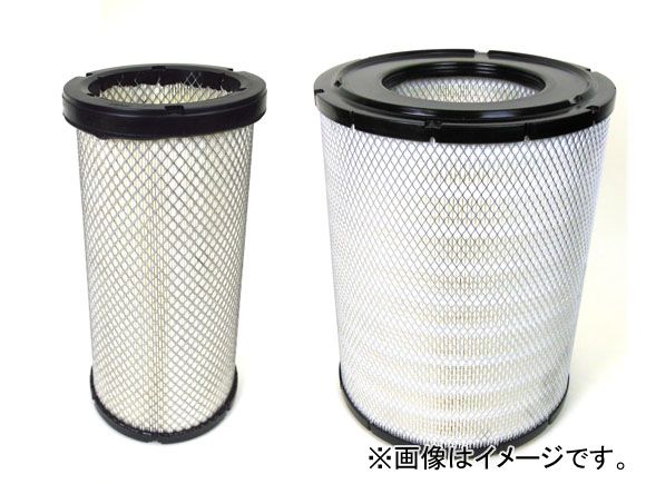 エアフィルター ミツビシ トラック FX PJ-FX50J 6M70T ターボ ダンプ スーパーグレート 2005年08月～2007年04月 入数：1台分(2個) APAF4768/APAF4771