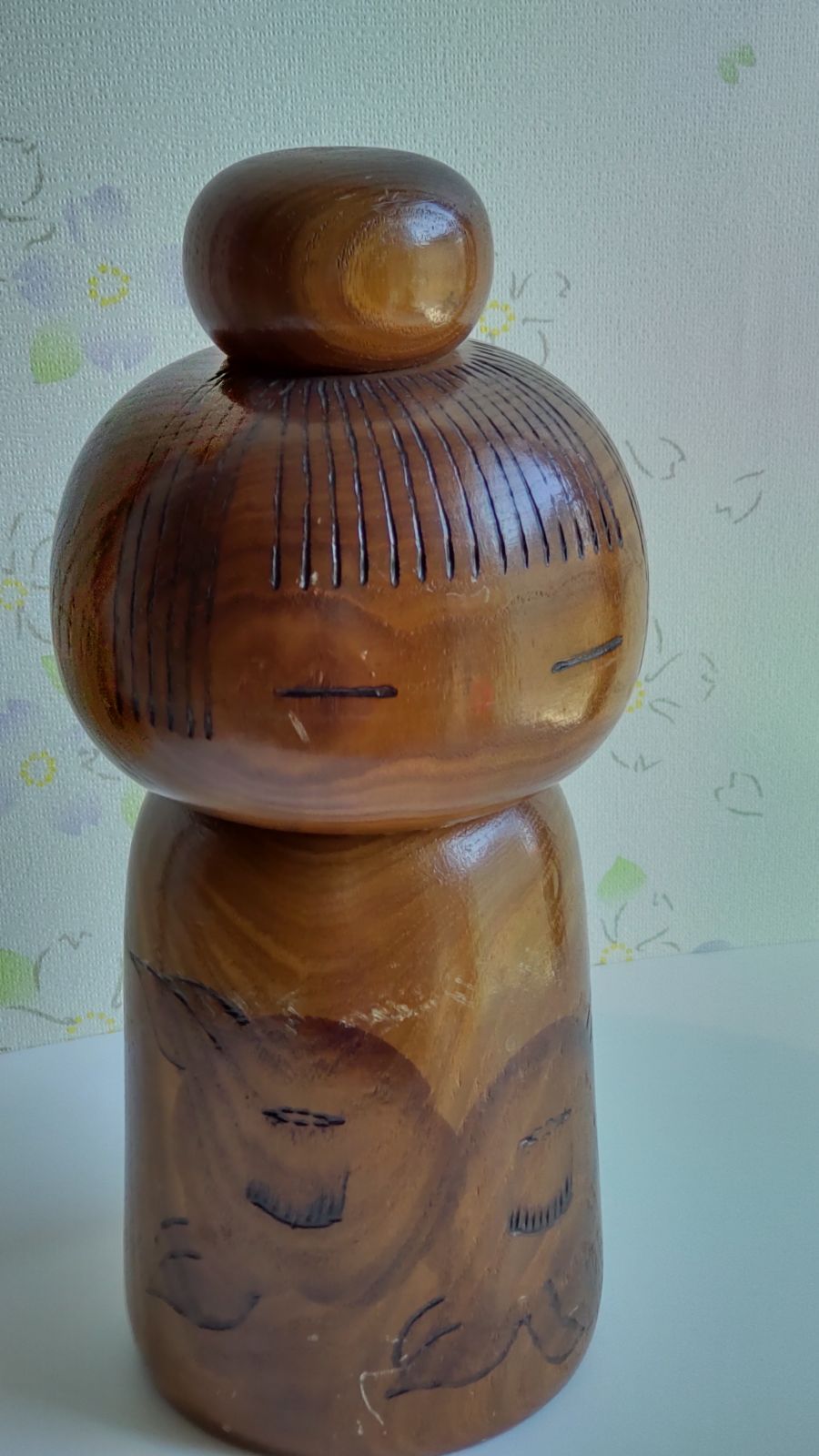 貴重　希少！　創作こけし　高見沢かずを　かずを作　BIG こけし　龍絵彫　骨董 貴重 希少！ 創作こけし 高見沢かずを かずを作 BIG こけし 龍絵