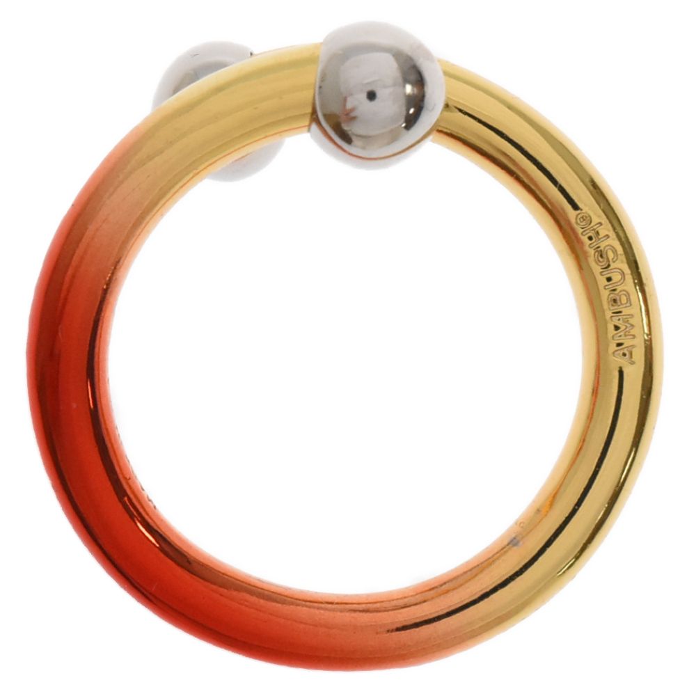 アクセサリー AMBUSH BARBELL RING AMBUSH(アンブッシュ) FIRE BARBELL RINGリング シルバー