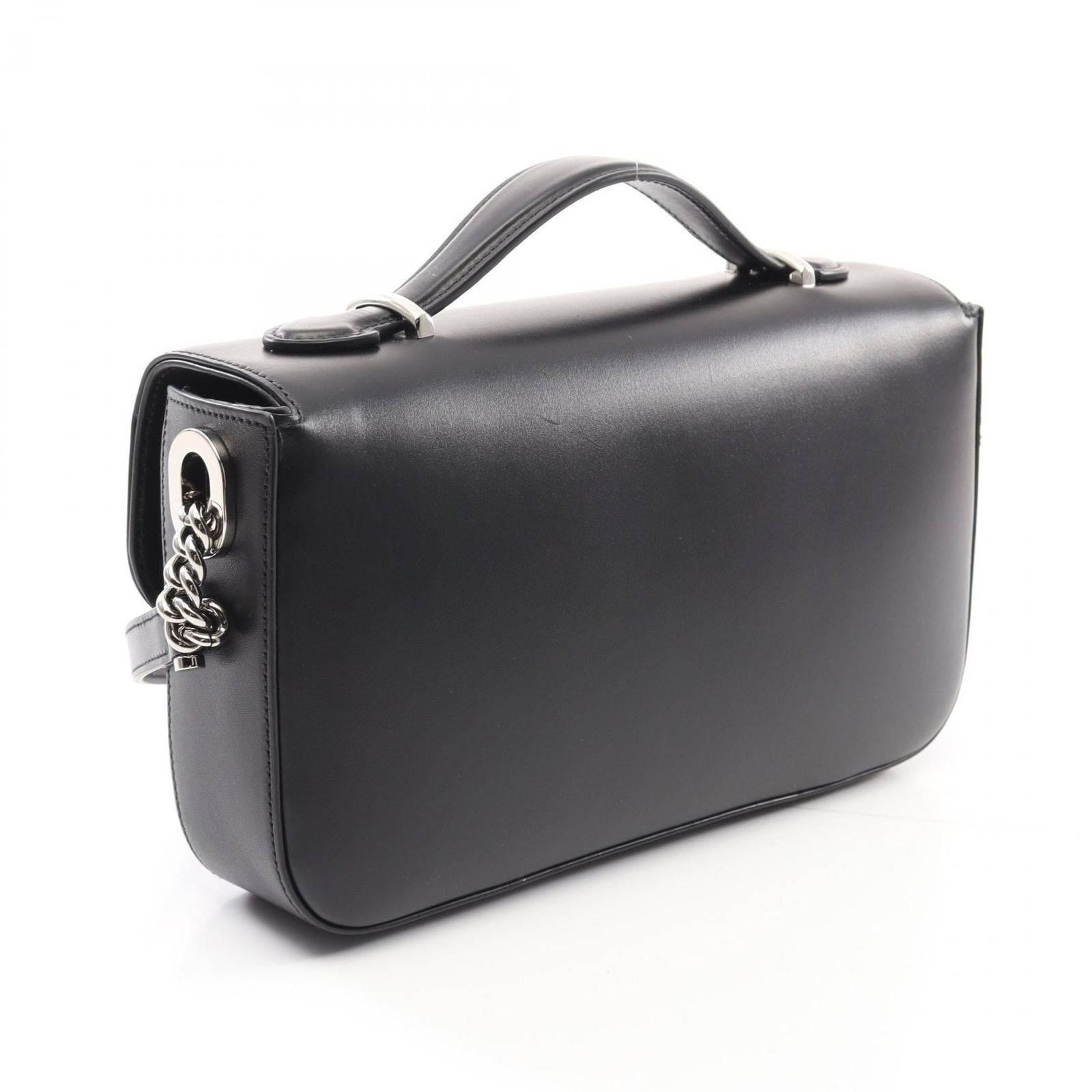 グッチ GUCCI ショルダーバッグ ダブルG 739722 ブラック レザー