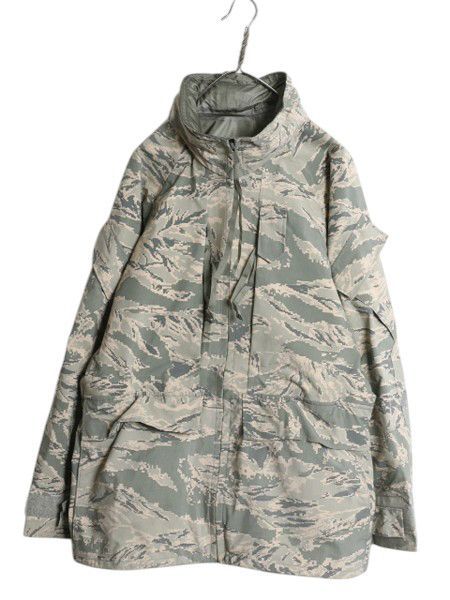 【お得なクーポン配布中!】 米軍実物 APECS デジタル タイガーカモ 迷彩 ゴアテックス ジャケット MEDIUM REGULAR 古着 16年製 ミリタリー 軍物 エアフォース USAF ABU