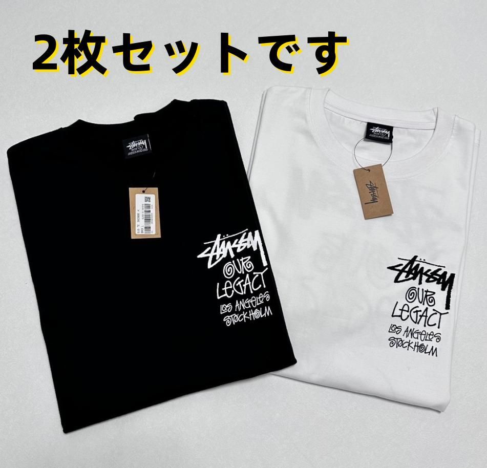 新品 NIKE ナイキ stussy Tシャツ コラボ 男女兼用 2枚 - メルカリ