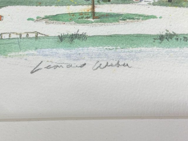 レオナルド・ウェーバー リトグラフ マサチューセッツ州