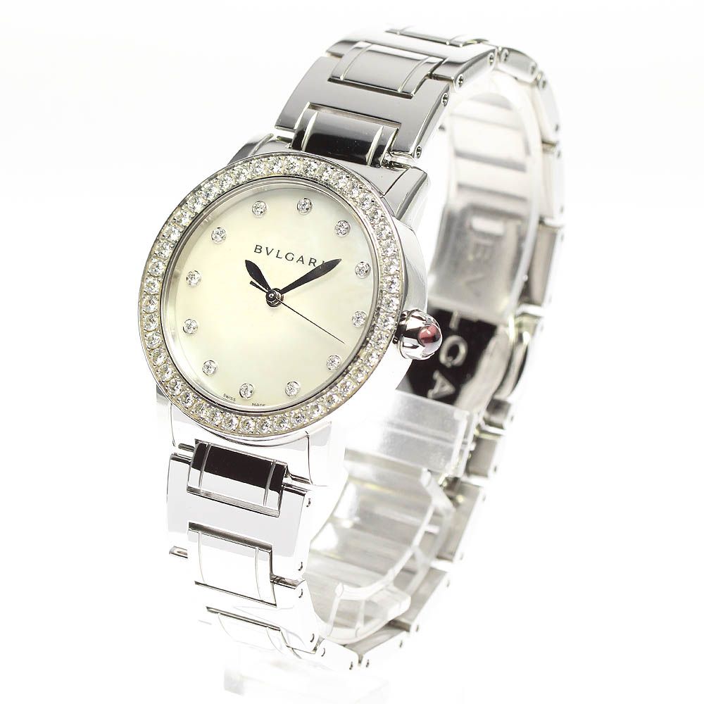 ★保証書付き【BVLGARI】ブルガリ ブルガリブルガリ 12P ダイヤベゼル 102375/BBL33S 自動巻き レディース_697239 【232】【ev20】 ブルガリ BVLGARI 102375/BBL33S ブルガリブルガリ 12P ダイヤベゼル