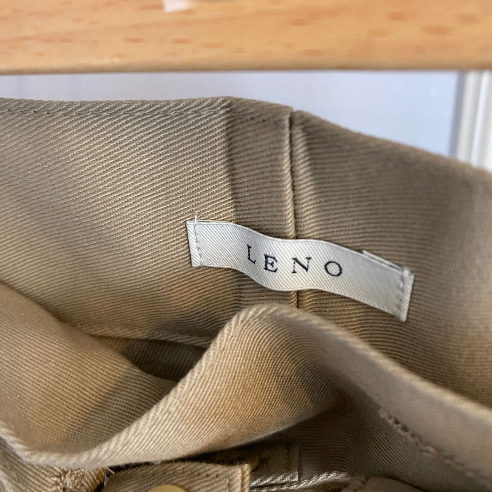 ♥ タグ付き LENO 1 レディース チノパン ベージュ BA391