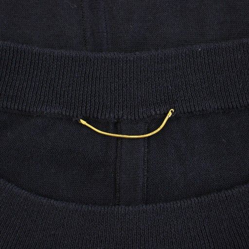 Deuxieme Classe セミシアー 半袖ニット ブラック DEUXIEME CLASSE - Deuxieme Classe セミシアー 半袖ニット