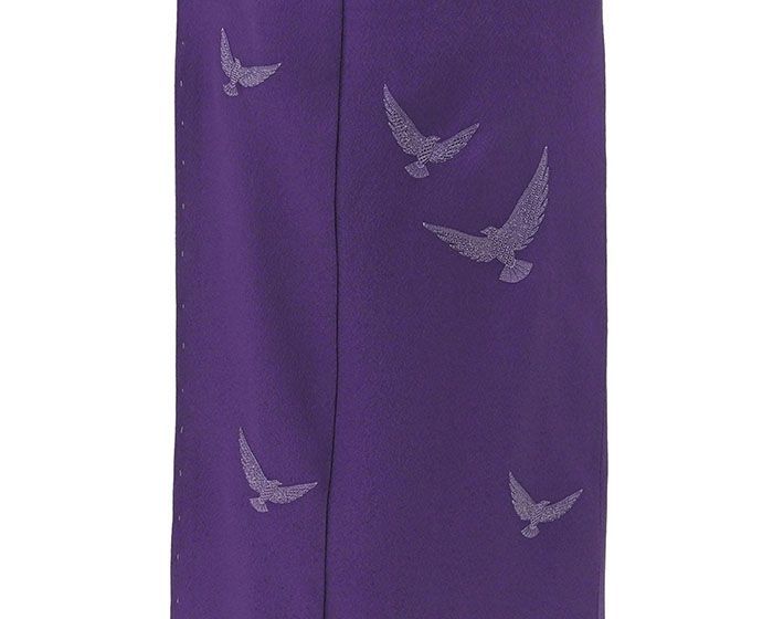 訪問着 未使用 正絹 染色作家 斉藤三才作 身丈159.5cm 裄丈64.5cm 未