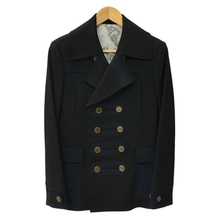 Vivienne Westwood MAN ヴィヴィアンウエストウッドマン ピーコート メンズ ナポレオン ウール ブラック|ネイビー 46サイズ VW-MH-78707 T1
