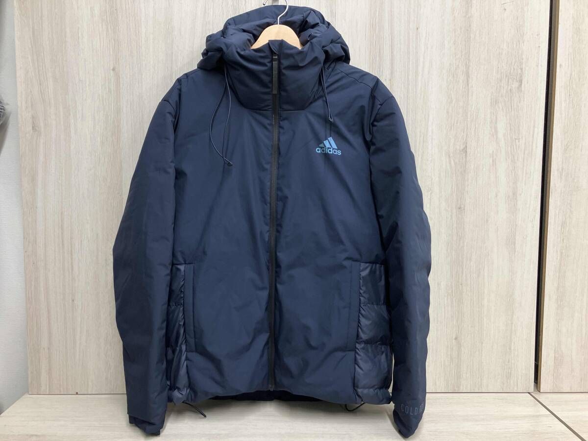 adidas ダウンジャケット XOサイズ ネイビー