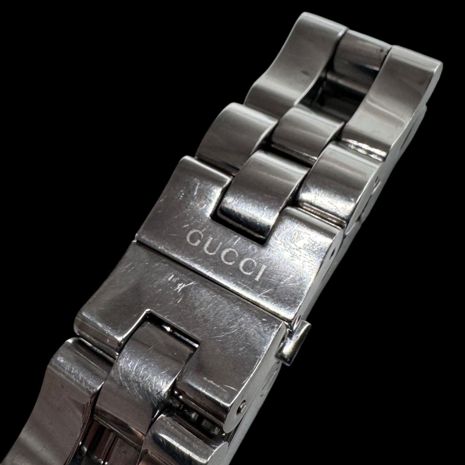 稼働　GUCCI 2305L レディース　時計 シルバー　ブラック グッチ GUCCI - 稼働 GUCCI 2305L レディース 時計 シルバー ブラック