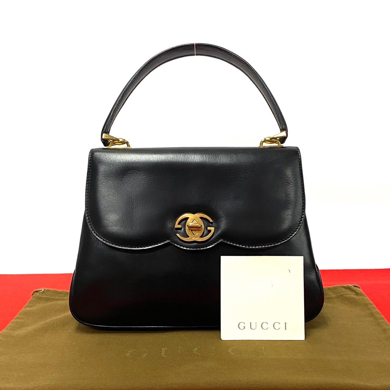 極 美品 希少品 袋付 GUCCI グッチ オールドグッチ ヴィンテージ GG
