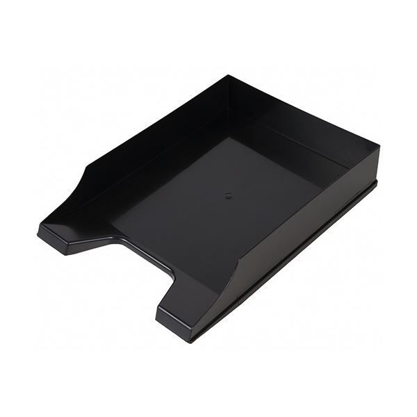 まとめ 伊藤忠リーテイルリンク レタートレーA4タテ ブラック QTBK629 1個 ×15セット