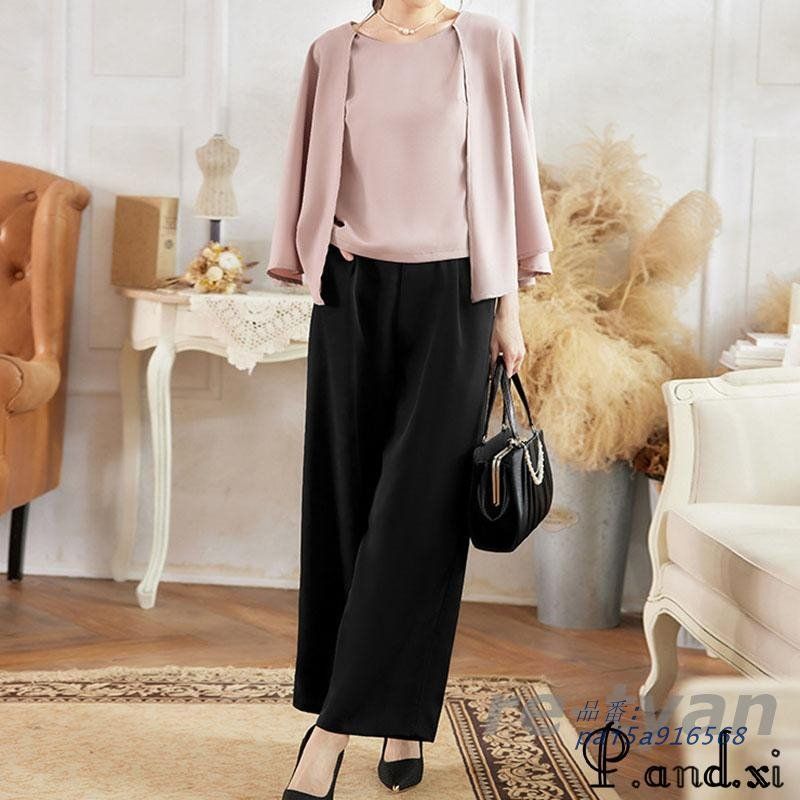 卒業式 レディース 母 ママスーツ 2点セットセレモニー フォーマル フォーマル 卒園式 パンツスーツ 七五三 入学式 20代 50代 お宮参り 30代 40代 セットアップ pai5a916568