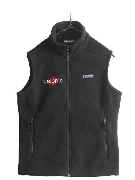 patagonia - US企画 19年製 パタゴニア クラシック シンチラ フリース ベスト レディース S 古着 Patagonia アウトドア フルジップ 重ね着 黒 廃盤 企業 US企画 パタゴニア クラシック シンチラ フリース ベスト