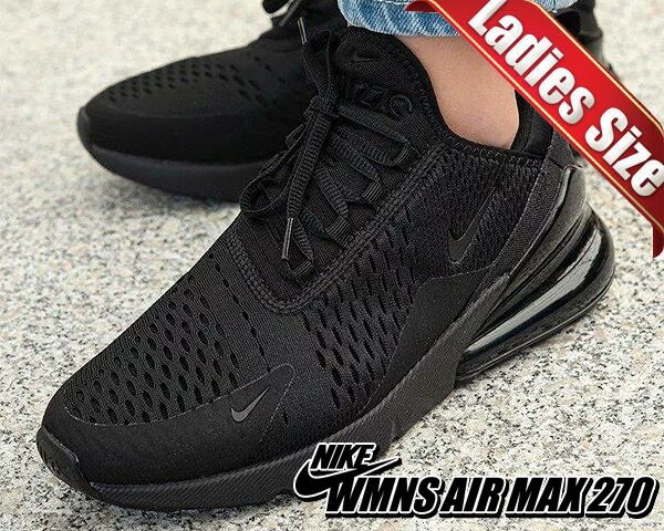 ナイキ ウィメンズ エアマックス 270 NIKE WMNS AIR MAX 270 black|black-blk TRIPLE BLACK ah6789-006 スニーカー レディース エア マックス オールブラック