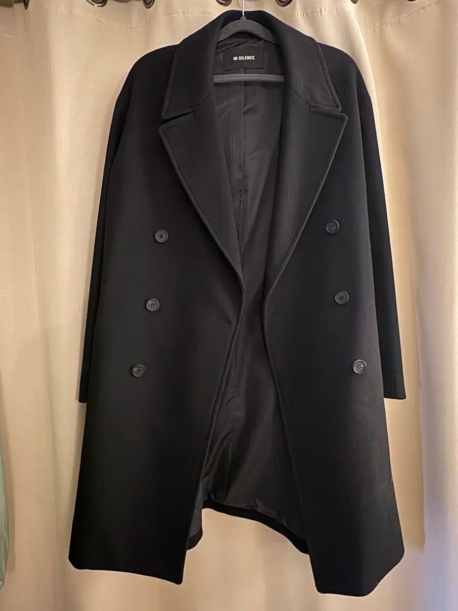 INSILENCE インサイレンス ダブル ロング コート 黒 M