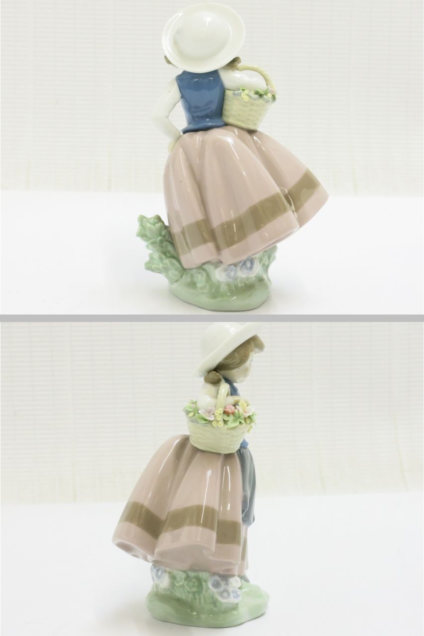LLADRO - リヤドロ　置物　甘い花の香り　オブジェ　スペイン製　フィギュリン　LLADORO　18699215 リヤドロ 置物 甘い花の香り オブジェ スペイン製 フィギュリン