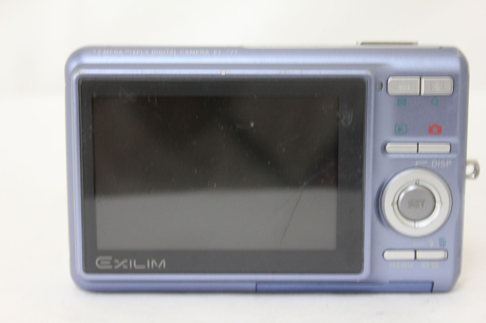 返品保証】 カシオ Casio Exilim EX-Z77 ブルー 3x バッテリー付き 