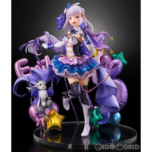 エミリア アイドルVer. SHIBUYA SCRAMBLE FIGURE Re:ゼロから始める異世界生活 1/7 完成品 フィギュア アベマショッピングu0026eStream Store限定 eStream